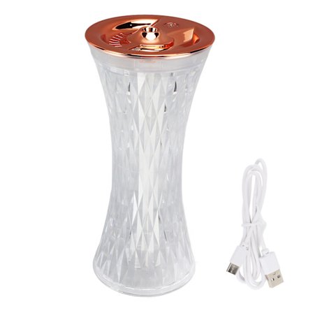 3-i-1 USB Luftfuktare Aromaterapi Diffuser med Nattlampa för Sovrum Kontor Bar