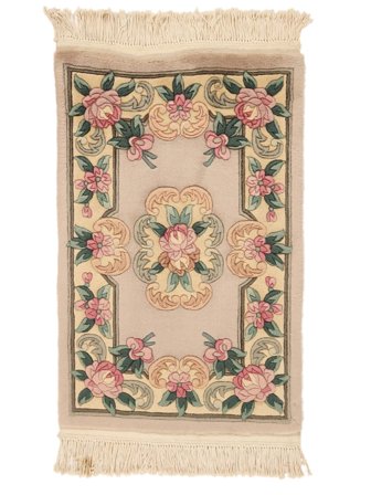 China 90 Line Rug Oriental Brown/Orange (Wool, China)