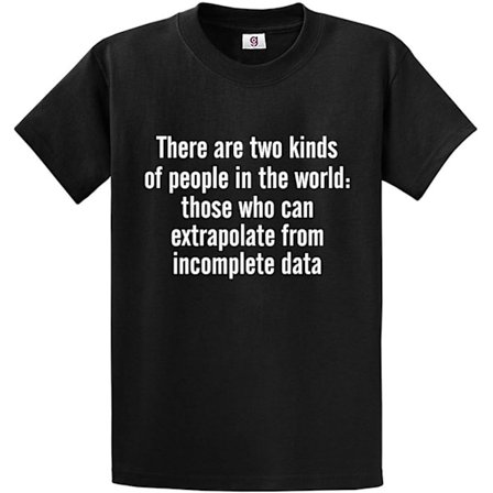 Grafisk effektinspirerad Det finns två sorters människor som kan extrapolera rolig T-shirt - vuxen, 3xl