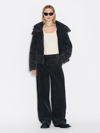 Holzweiler - Kiko Corduroy Trousers - Black - Womens - 36