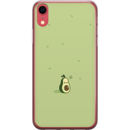 Kompatibel Mobilcover til Apple iPhone XR Sød Avocado Tegnefilm i grønne toner, sødt og moderne design perfekt til en legende stil