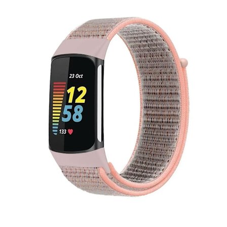 Rem för Fitbit Charge 5 Smart Watch Tillbehör Sport Nylon Loop Armband Armband Correa Pulsera för fitbit Charge 5 Band