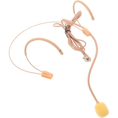 Letvægts hovedbåren headset mikrofon kondensatormikrofon 3,5 mm stik kompatibel med Sennheiser trådløs bodypack sender