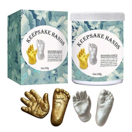 Baby Hånd- og Fotstøpekit, Minnesmerke Håndstøpekit for Spedbarns Hånd & Fotstøping
