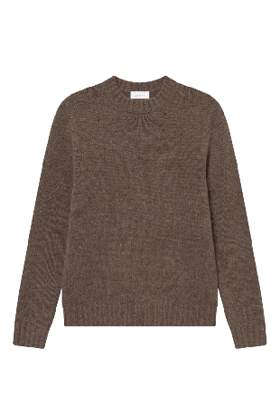 LES DEUX Gary Fleck Roundneck Jumper Tröjor Herr Brun L