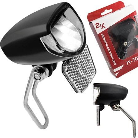 Dynamo Forlygte med Lysbevarende Teknologi - 25 LUX og 60 Lumen