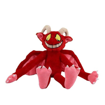 43cm Cuphead Secret Angel Devil Plyschleksak Spelfigur Cuphead: The Delicious Last Course Plyschdocka Mjukt Gosedjur För Barn