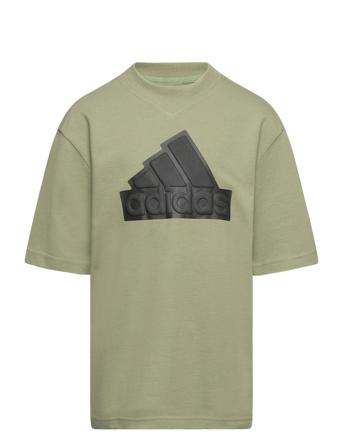 U Fi Logo T Tops T-shirts Short-sleeved Green Adidas Sportswear