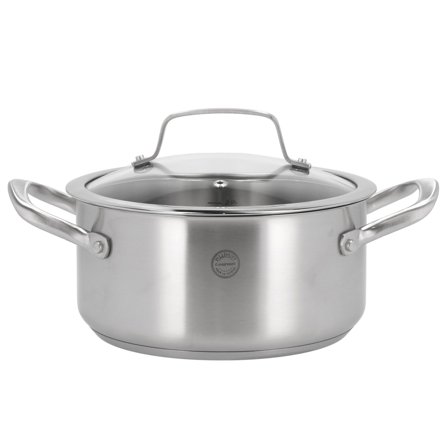 Pillivuyt Roya gryde med glaslåg 3 liter - Metal | KitchenOne