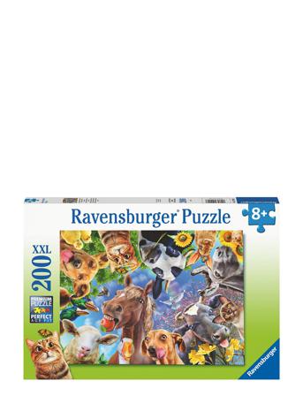 Funny Farmyard Friends 200P Toys Puzzles And Games Puzzles Classic Puzzles Multi/mønstret Ravensburger