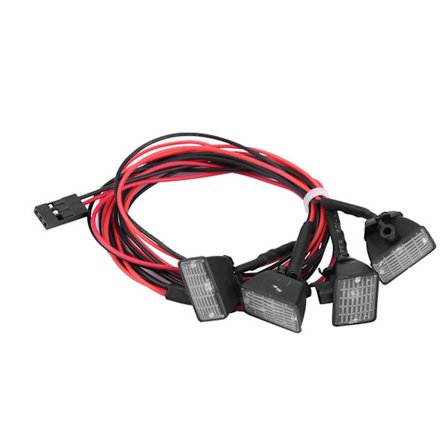 RC Crawler Taklys LED Lys Bar Lampe Tilbehør for Axial scx10 Traxxas trx-4 Bil (Hvit)