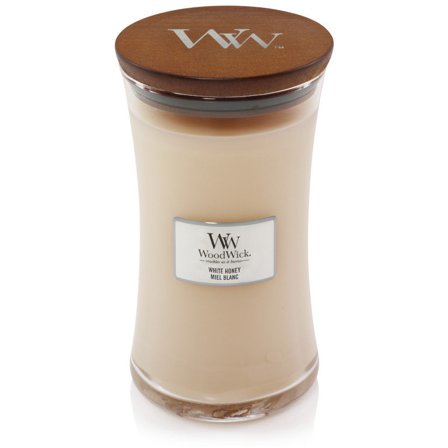 Woodwick Hourglass Candles White Honey 610gr - Candela Profumata