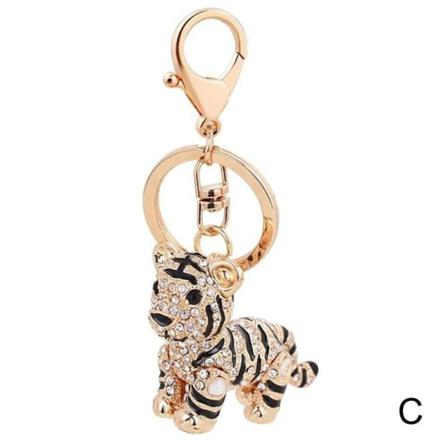 Tiger Keychain Nyckelring Bling Nyckelring För Män Och Kvinnor 3d Keychai