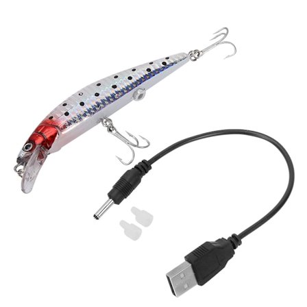 12 cm fiskeladende elektrisk minnow flydebait