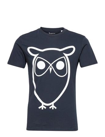 Alder Basic Owl Tee - Gots/Vegan Blue Knowledge Cotton Apparel