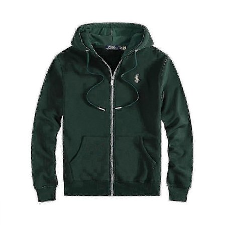 Herre Broderet Polo Hættetrøje Sæt med Fleecejakke og Cardigan