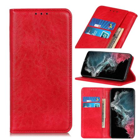 Crazy Horse Texture Pu- Case För Samsung Galaxy S22 Ultra 5g