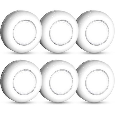 Tap Light Push Lights, 6 Pack Pienet Langattomat Kosketusvalot LED Puck Lights Lahja