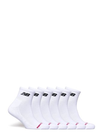 New Balance Everyday Ankle 6 Pairs - White - M