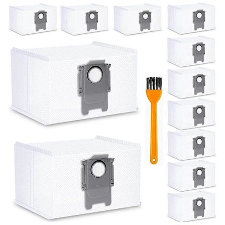 12-pack dammsugarpåsar för S7 MaxV Ultra / S7 Pro Ultra / Max+ / Max+Plus / Max / Q5+ dammsugare