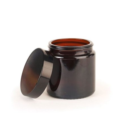 Bärnstensfärgad glasburk - Pommadier - 120 ml