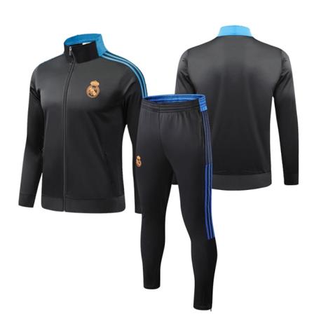 2324 Fotbollsträningsdräkt Långärmad vuxenstativkrage Lång Dragkedja Höst- och vintertröja Tillverkare Paris Argentina Real Madrid 3XL [height: 180-