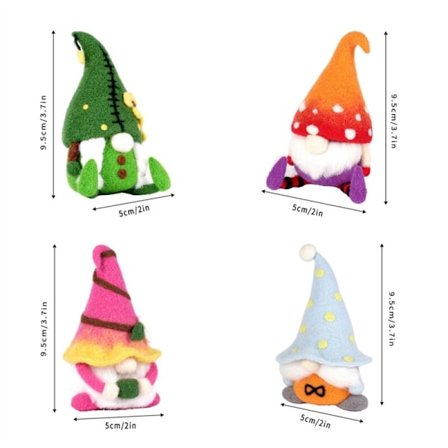 Nålstickningskit, gratis tomtenålfiltningstillbehör för nybörjare med nålfiltningsnålar, fingerskydd, filtduk, skumbord, verktyg