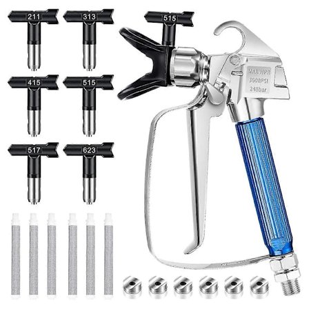 Airless Färgsprutpistol, Airless Sprutpistol Kit Färgsprutpistol för Airless Sprutmaskin (211 313