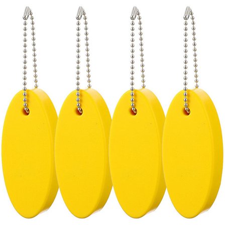 4 stk. Flydende nøgleringe Farvede flydende nøgleringe PU flydende nøgleringe Hængende flydende nøgleringe