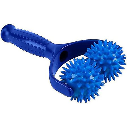 Håndholdt skumrulle massageapparat til skuldre, arme, balder, ryg, mave, ben og lægge, 1 stk. blå