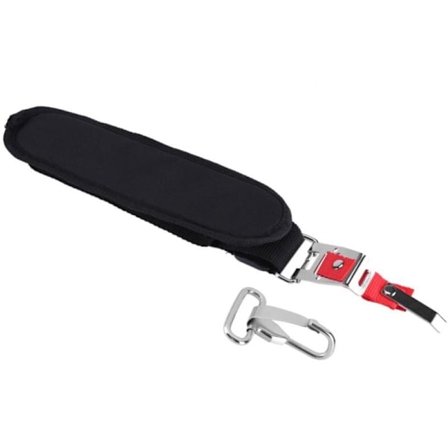 Justerbar skulderstroppsele med krok for ryddesag trimmer kantklipper svart skulderstropp slitesterk gressklipper trimmer ryddesag tilbehør