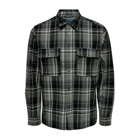 Only & Sons, Casual Shirts Grijs, Heren, Maat:XL