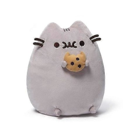 Sushi Spisepinde Kat Plyslegetøj Kawaii Donuts Snackables Pizza Plys Blød Udstoppede Dyr Kat 7" Grå Til Børn Børnegaver 25-26[D]