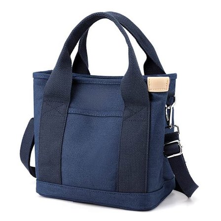 Mordely Liten tygväska Liten söt Canvas Tote Crossbody axelväska