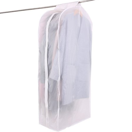 Pustende Gjennomsiktig Klespose for Garderobe & Reise, Tykt Gjenbrukbart Oppbevaringsbeskyttelse [Oppgradert]