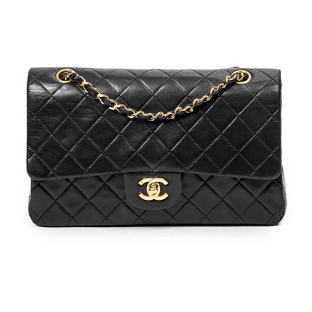Chanel Vintage Pre-owned Shoulder Väska svart, Dam Vintage Väskor, Dam, Storlek: ONE SIZE