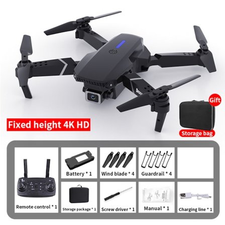 E88 UAV Drone med kamera 2,4GHZ fjernkontroll RC Quadcopter for voksne barn