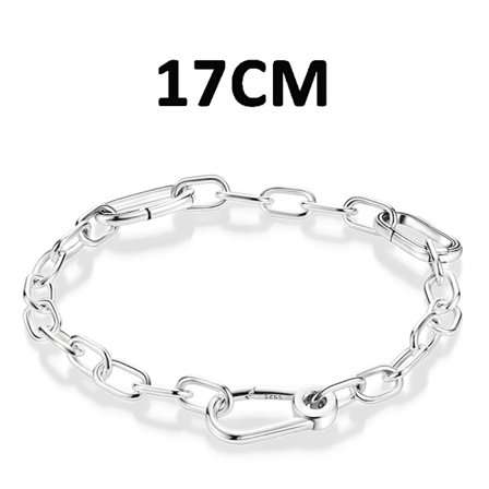 Me-sarjan korut 925 sterlinghopeaa Me-lenkkikäärmeketjukaulakoru sopii alkuperäiseen Me-rannekoruun DIY-korut muotinaisille