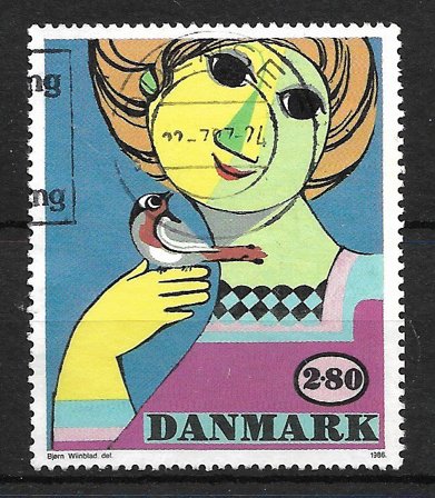 Danmark - AFA 849x - Stemplet