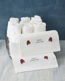 Stickpackung Handtücher Weihnachtsthema 2-er Pack