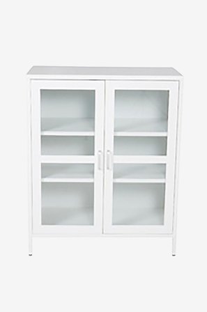 Venture Home - Lavt vitrineskab Aciel - Hvid - Skabe - Fra Homeroom