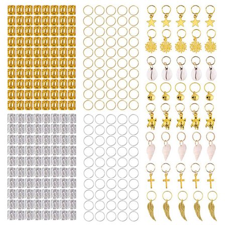 305 st Legerade hårsmycken för Shell Conch Metallhänge Dekoration Tillbehör Se