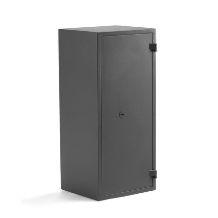 Fire and burglary safe SILVER, keylock, 950x440x440 mm