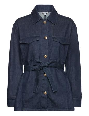 Dnm Belted Jacket Nala Dongerijakke Denimjakke Blå Tommy Hilfiger*Betinget Tilbud