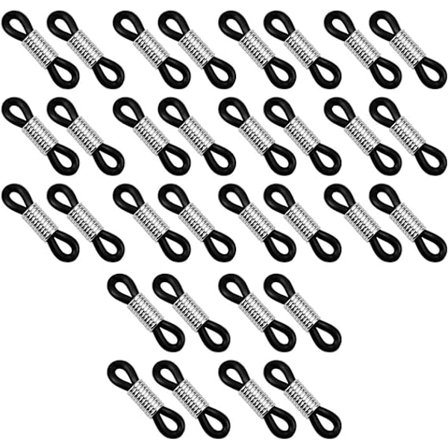 50 kpl Kumisolkilukko, Säädettävät Silikonilasien Päät, Liukumaton