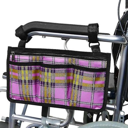 Rullestolssidetasker, armlænstilbehør på siden med lyse