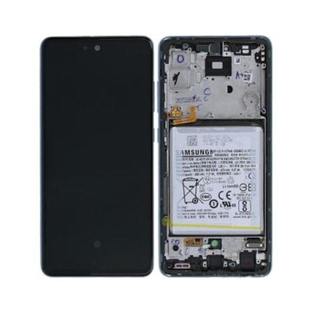 Original Samsung Galaxy A52 4G/5G (SM-A525F) Skärm/Display + Batteri Blå