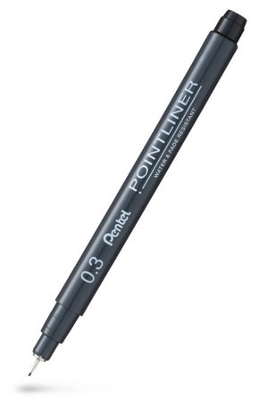 PENTEL Fineliner Pointliner 0,3mm svart - Lyreco - Kontorsmaterial - Pennor - Finelinerpennor