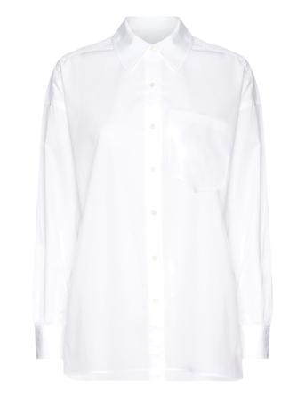 Core Girlfriend Poplin Shirt Tops Shirts Long-sleeved White Scotch & Soda