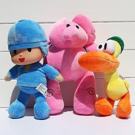 4 stk. Pocoyo Elly Pato Pocoyo Loula plyslegetøj Perfekt gave til-FF-